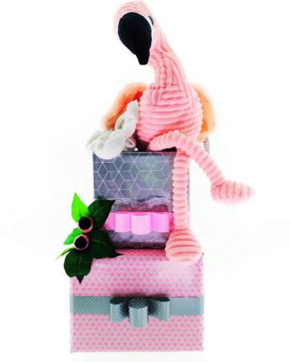 TARTA de pañales Flamingo