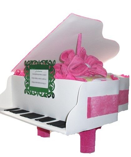 PIANO de pañales rosa