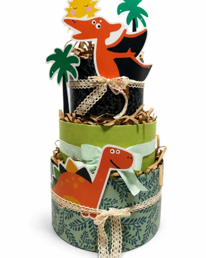 TARTA de pañales Dino