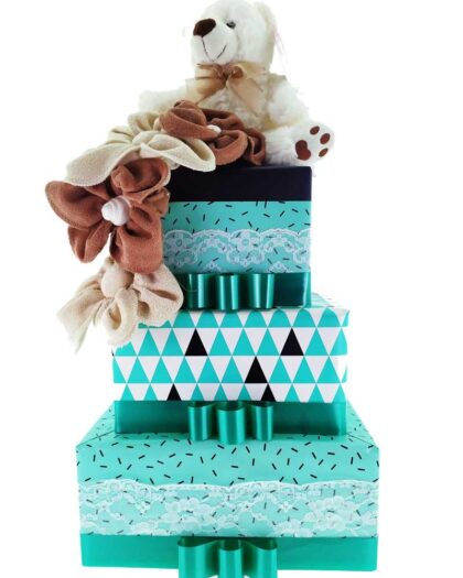 TARTA de pañales menta
