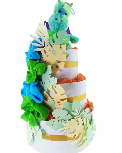 TARTA de pañales Dragon Verde