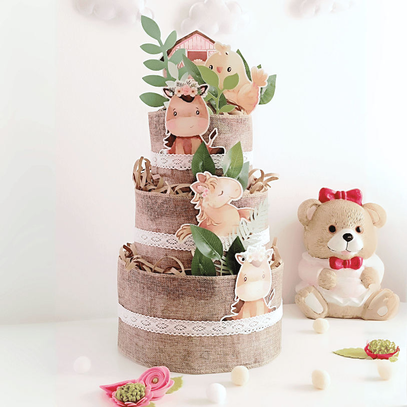 TARTA de pañales Granja