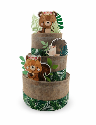 TARTA de pañales Bosque Oso